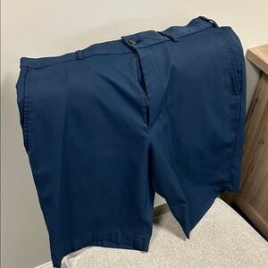 Walter Hagen Navy Men's Flat Front Shorts